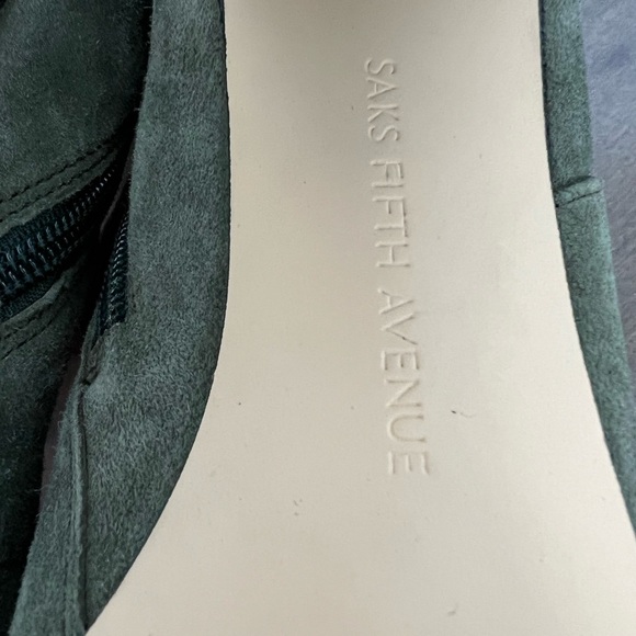 Saks Fifth Avenue Leather Ankle Boots, size US 5.5 - Picture 8 of 8